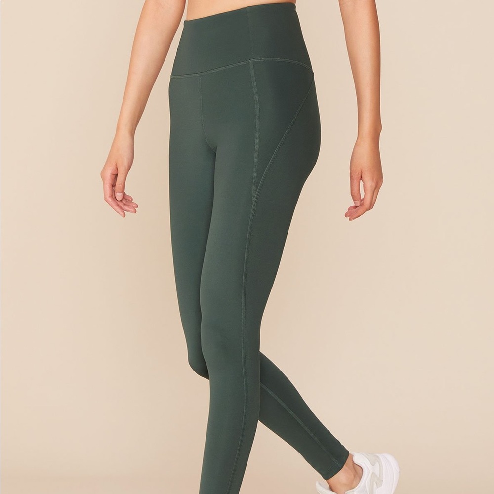 High Rise Compression 28.5” Moss Legging